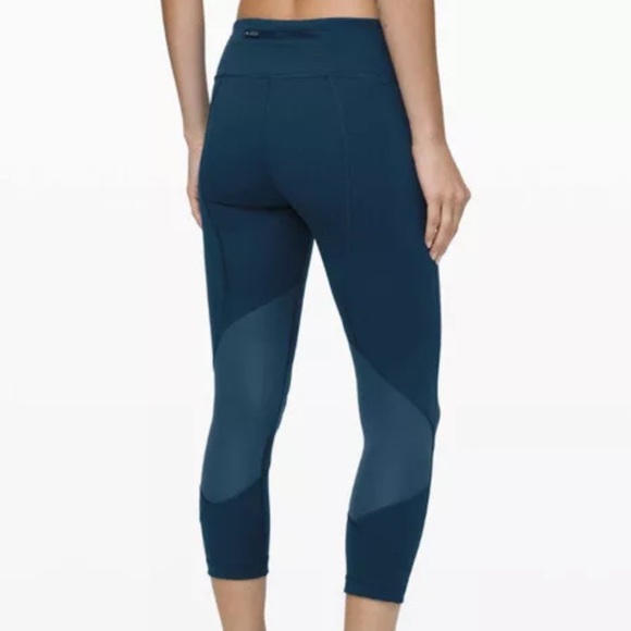 Lululemon Pace Rival Crop *Full-On Luxtreme 22" Teal size 2 - Picture 7 of 7
